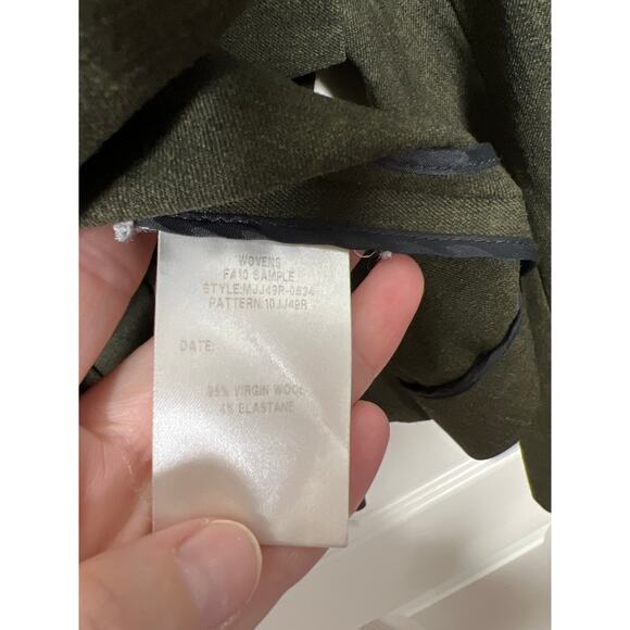 Lafayette 148 New York Wool Green Pleated Back Career Business Blazer 8 - Picture 6 of 6